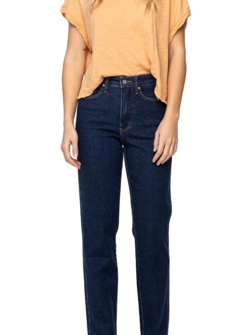 Judy Blue Kimberly Tummy Control High Waist Straight Jeans Size 15/32